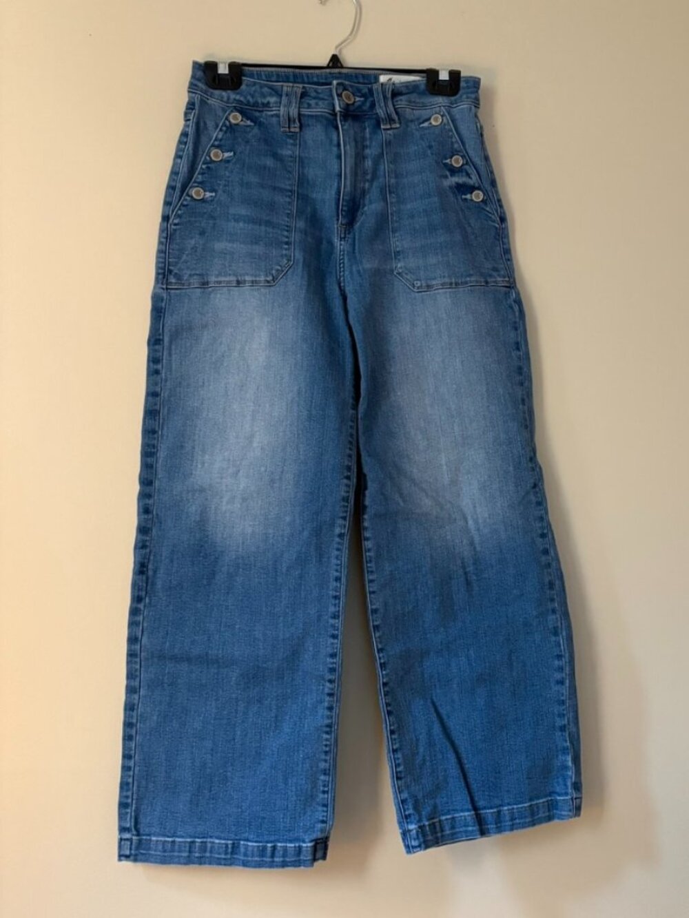 Blue Jeans Button Detail Size 28